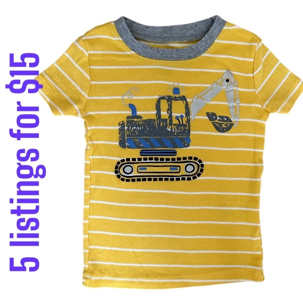 Kids Headquarters 4T Boy Construction T-Shirt Top EUC